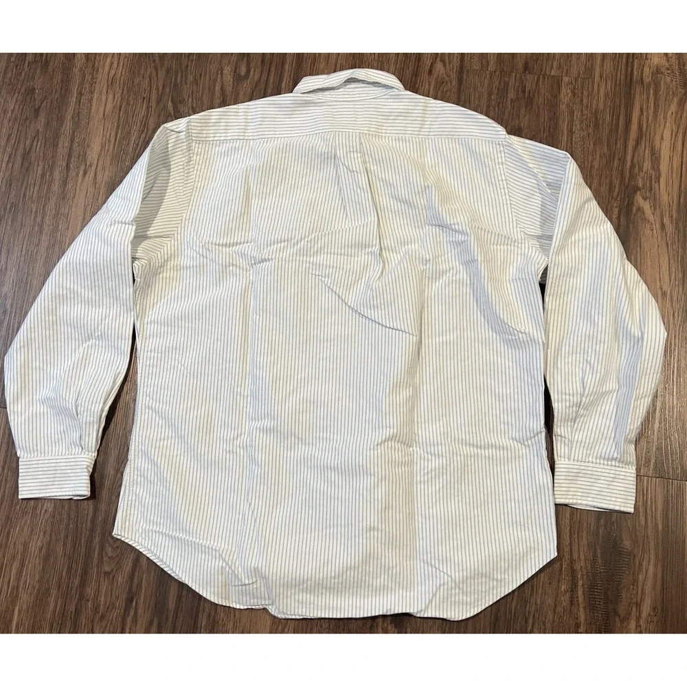 Polo Ralph Lauren Classic Fit Striped Oxford Shirt Color Shamrock White 16 1/2